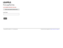 Tablet Screenshot of leapfile.net